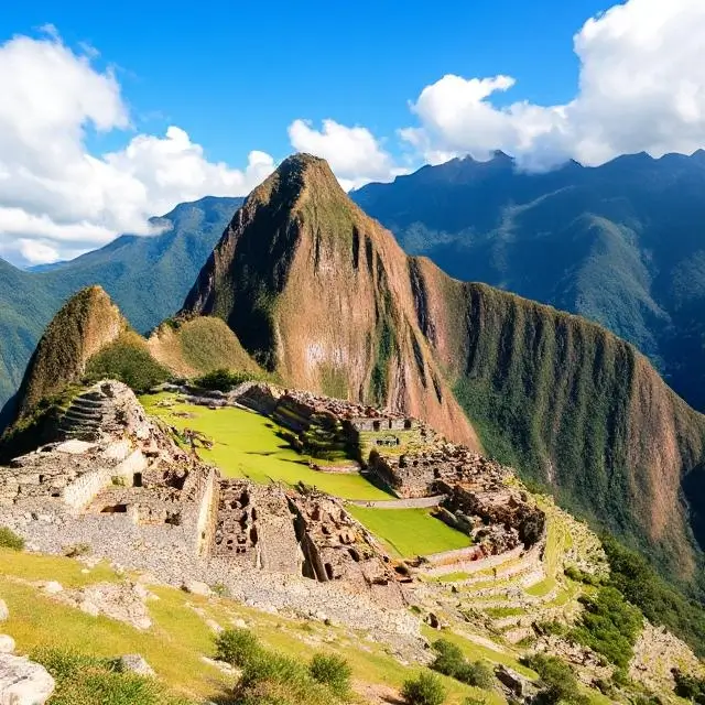 Machu Picchu ruins in Peru.